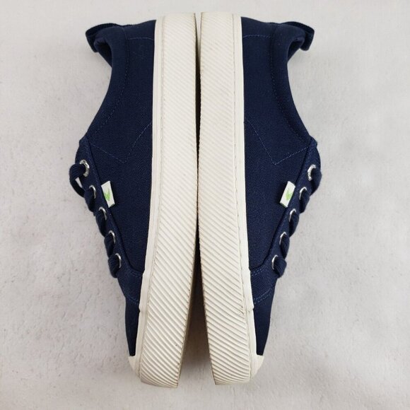 Cariuma Oca Low Canvas Sneaker Womens 9 Blue Lace Up Low Top Casual Shoe - Picture 6 of 11